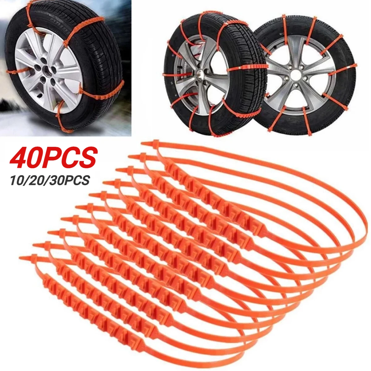 10/20/30/40PCS Anti-Skid Snow Chains Car Winter Tire Wheels Chains for Car Truck Snow Mud Wheel Tire Cable Ties Anti-slip Chains
10/20/30/40PCS Anti-Skid Snow Chains Car Winter Tire Wheels Chains for Car Truck Snow Mud Wheel Tire Cable Ties Anti-slip Chains