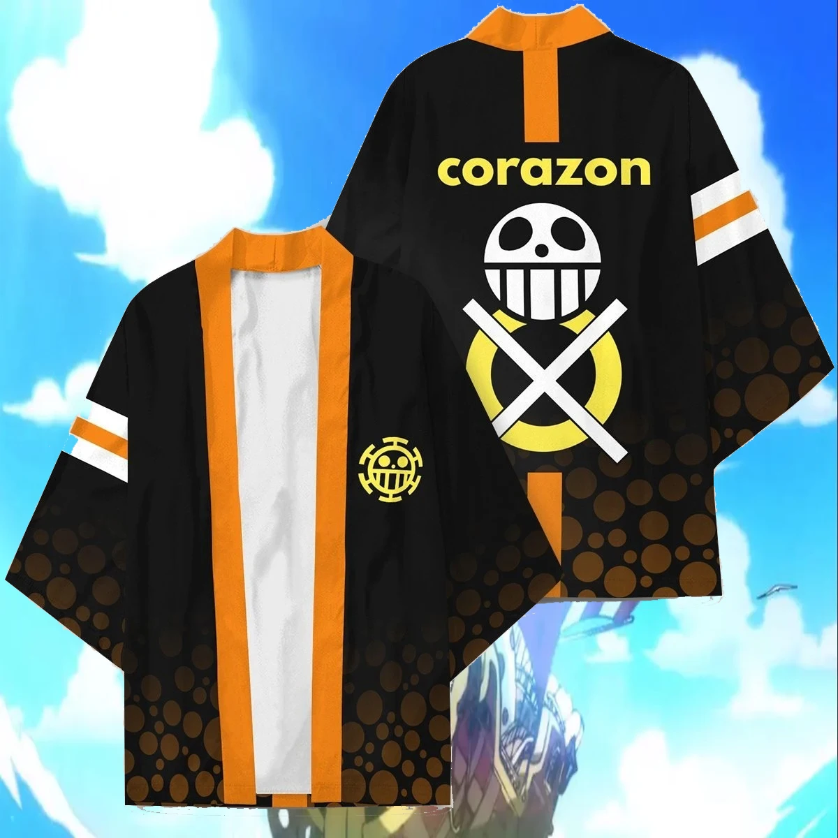 Color Cosplayer Japanese Anime One Piece Digital Printing Harajuku Kimono Cape Jacket Cardigan Cloak Pajamas Top
Color Cosplayer Japanese Anime One Piece Digital Printing Harajuku Kimono Cape Jacket Cardigan Cloak Pajamas Top