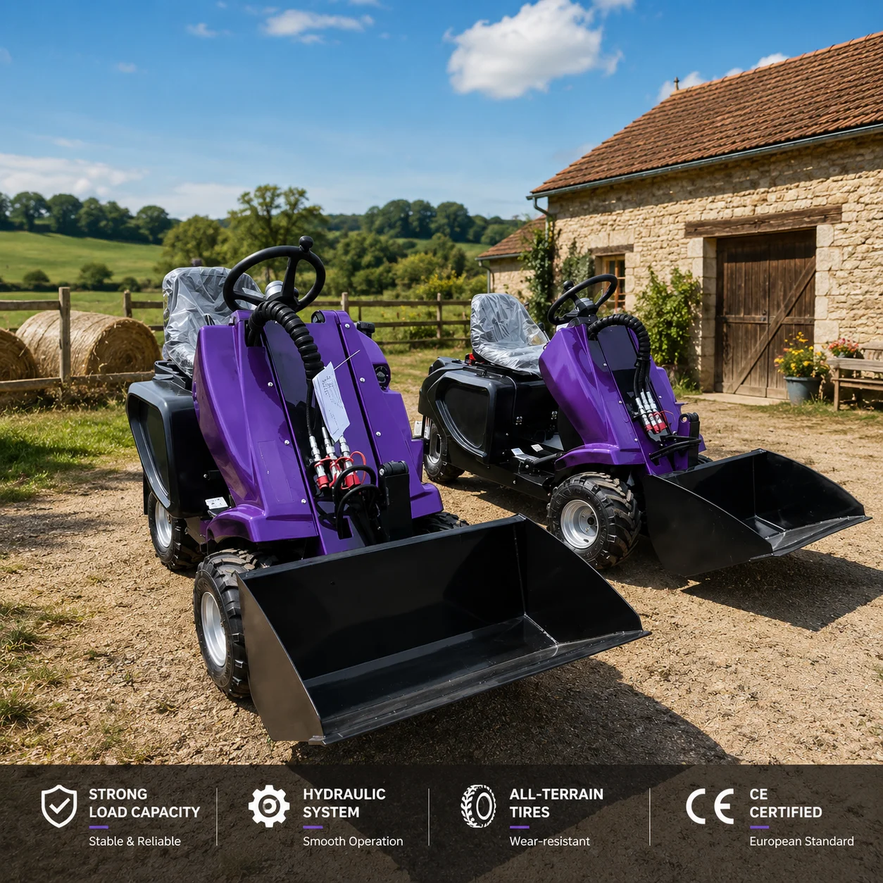 Compact 3 Wheel Skid Steer Loader Mini Loader with High Efficiency for Farm Use
Compact 3 Wheel Skid Steer Loader Mini Loader with High Efficiency for Farm Use