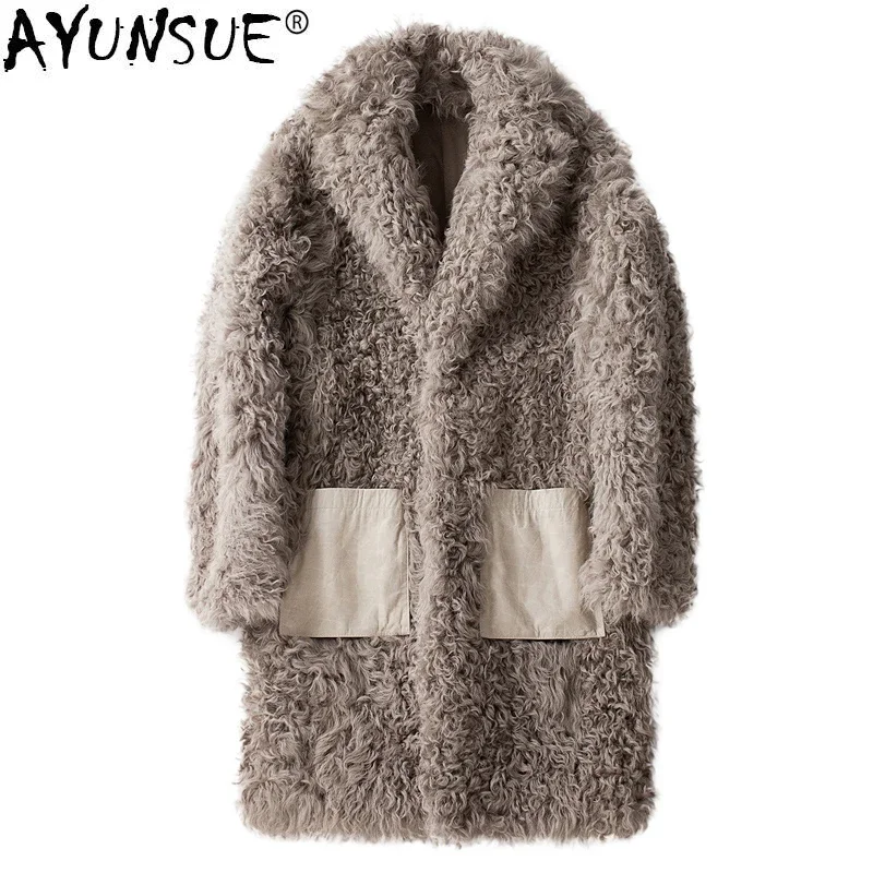 AYUSNUE Real Fur Coat Men Sheep Shearling Winter Jacket Men Long Wool Fur Coats and Jackets Natural Lamb Fur 2020 19343 KJ3315
AYUSNUE Real Fur Coat Men Sheep Shearling Winter Jacket Men Long Wool Fur Coats and Jackets Natural Lamb Fur 2020 19343 KJ3315