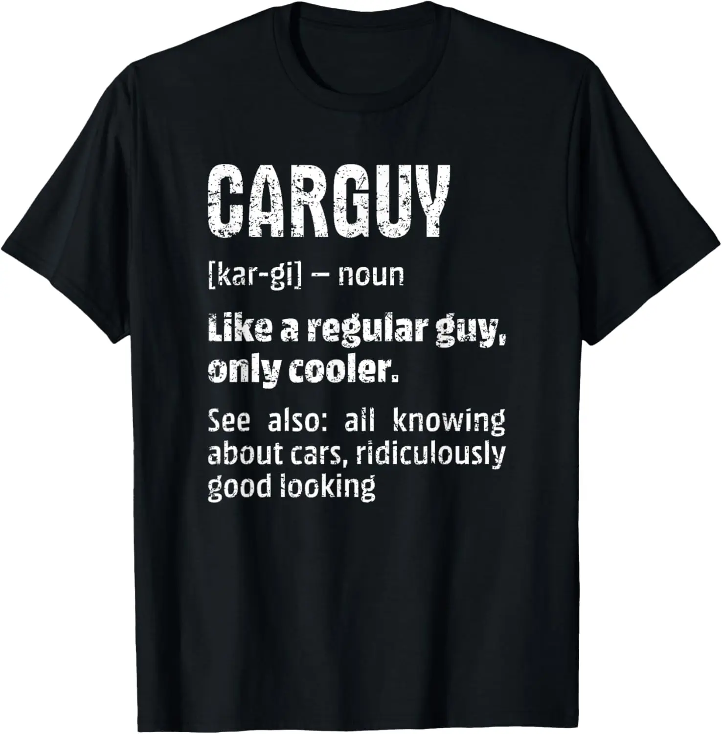 Мужская забавная футболка Carguy Definition для любителей автомобилей с юмором для любителей автомобилей
Мужская забавная футболка Carguy Definition для любителей автомобилей с юмором для любителей автомобилей