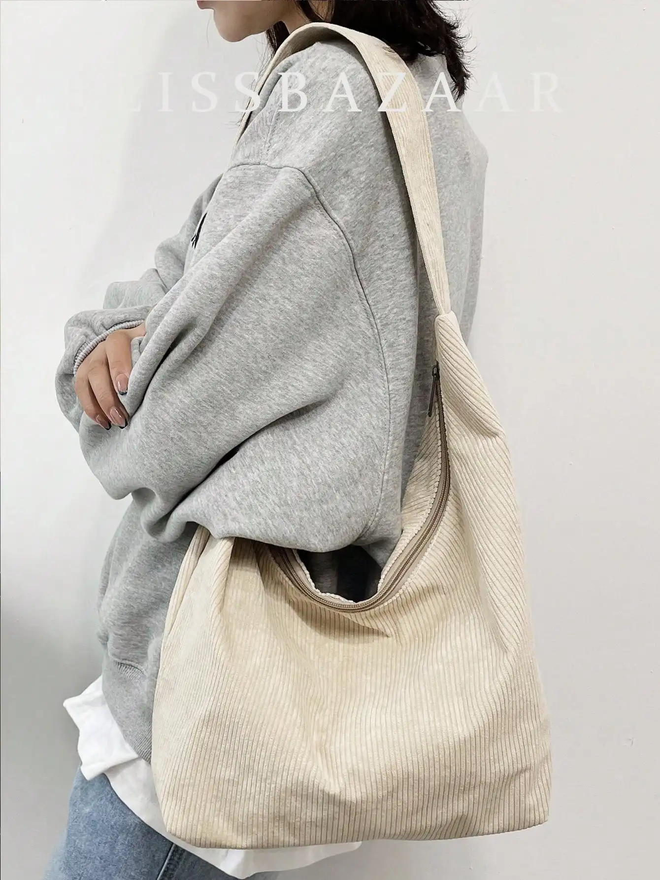 Oversized Hobo Bag Colorblock Striped Pattern
Oversized Hobo Bag Colorblock Striped Pattern