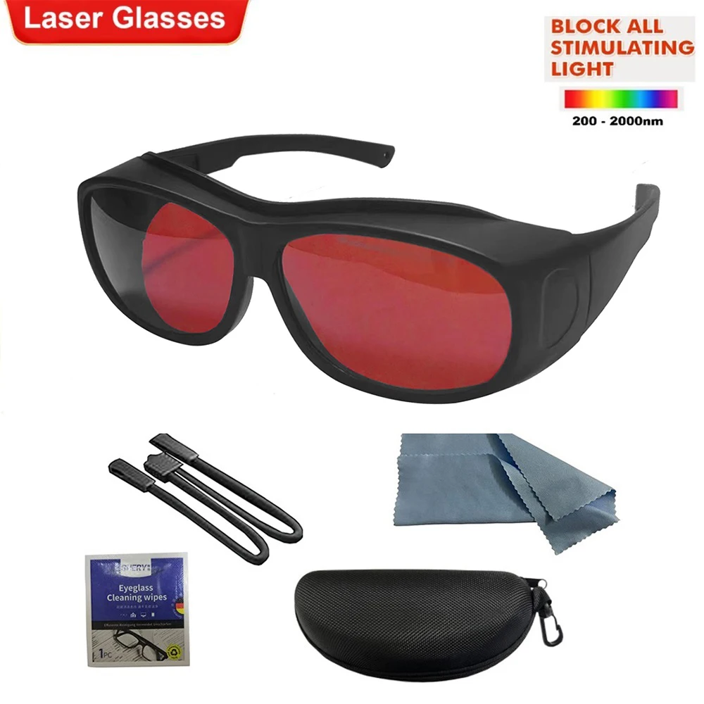 Laser Safety Goggles Glasses Eyewear 200-2000nm Lasers High Eye Protection Comfortable Fit for Work DIY Industrial Lab IPL Use
Laser Safety Goggles Glasses Eyewear 200-2000nm Lasers High Eye Protection Comfortable Fit for Work DIY Industrial Lab IPL Use