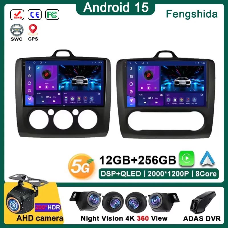 Android 15 Multimedia For Ford Focus 2 Mk 2 Fox 2004 - 2011 Auto Radio GPS Navigation Stereo Head Unit No 2din DVD Touch Screen
Android 15 Multimedia For Ford Focus 2 Mk 2 Fox 2004 - 2011 Auto Radio GPS Navigation Stereo Head Unit No 2din DVD Touch Screen