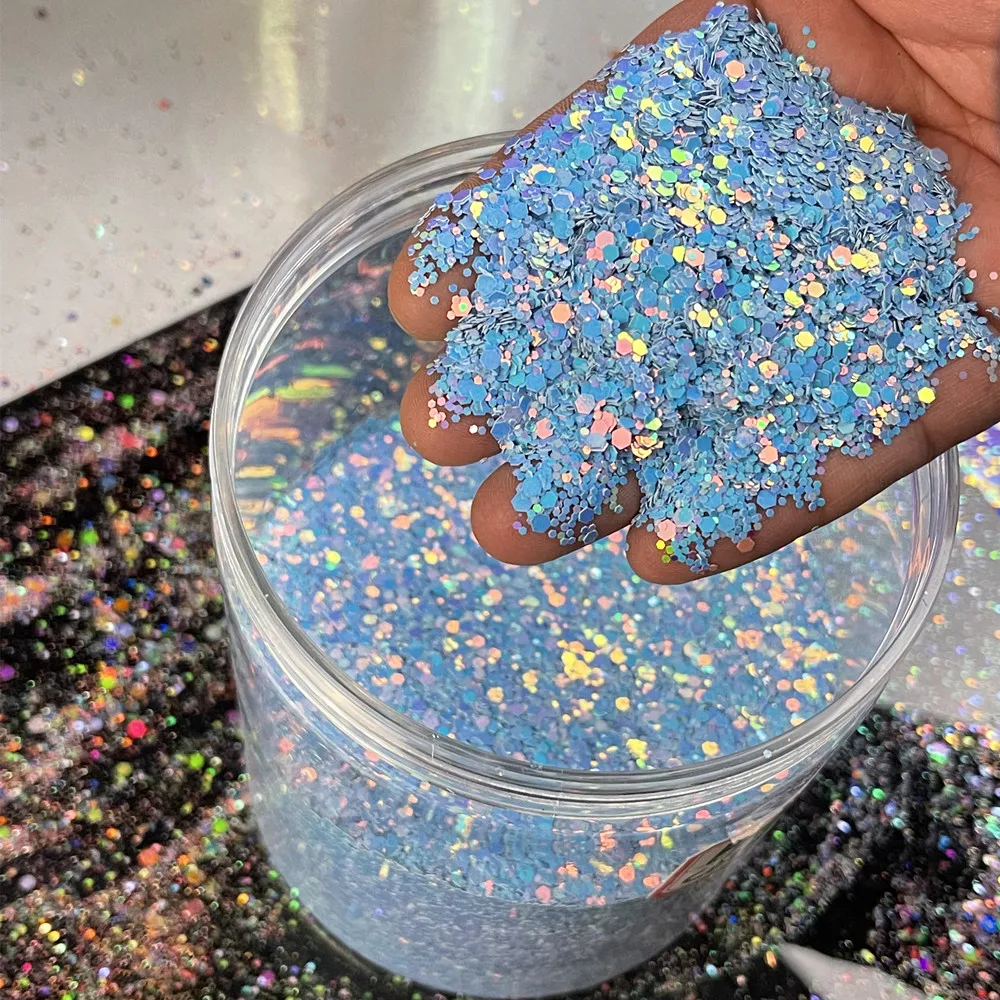 1KG Holographic Mixed Hexagon Shape Chunky Nail Glitter Blue Chameleon Sequins Laser Nail Sparkly Flake Manicure Decor Paillette
1KG Holographic Mixed Hexagon Shape Chunky Nail Glitter Blue Chameleon Sequins Laser Nail Sparkly Flake Manicure Decor Paillette