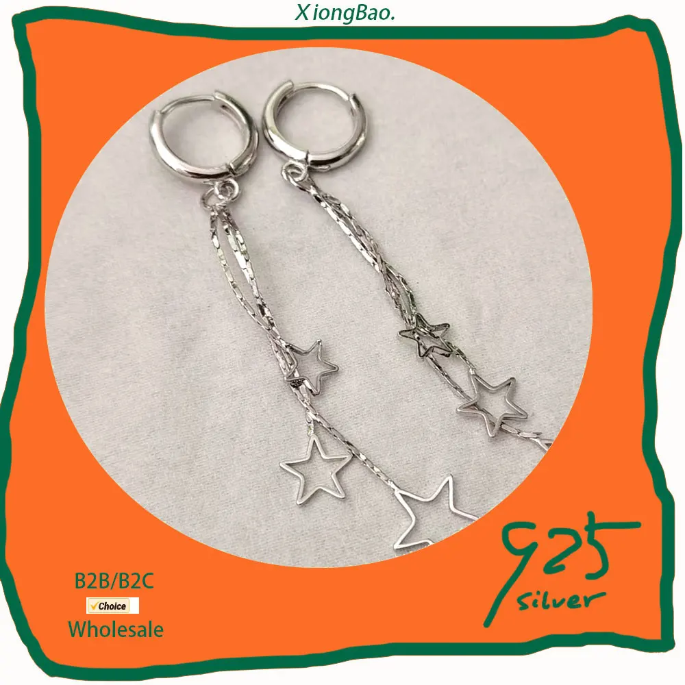 Drop Earrings For Women Beautiful Long Tassel Earring 925 Sterling Silver Party Elegant Popular Three Stars Jewelry 2026 New Hot
Drop Earrings For Women Beautiful Long Tassel Earring 925 Sterling Silver Party Elegant Popular Three Stars Jewelry 2026 New Hot
