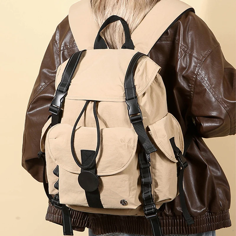 Unisex Fashionable Flip-top Backpack Casual Nylon Multi-pocket Breathable Suit for Trolley Case Shoulders Bag Laptop Backpacks
Unisex Fashionable Flip-top Backpack Casual Nylon Multi-pocket Breathable Suit for Trolley Case Shoulders Bag Laptop Backpacks