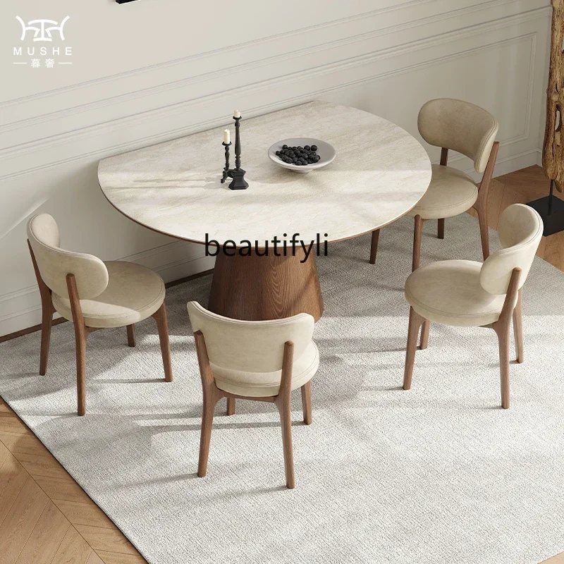 CC French retro multi-functional travertine rock slab dining table foldable retractable designer dining table
CC French retro multi-functional travertine rock slab dining table foldable retractable designer dining table