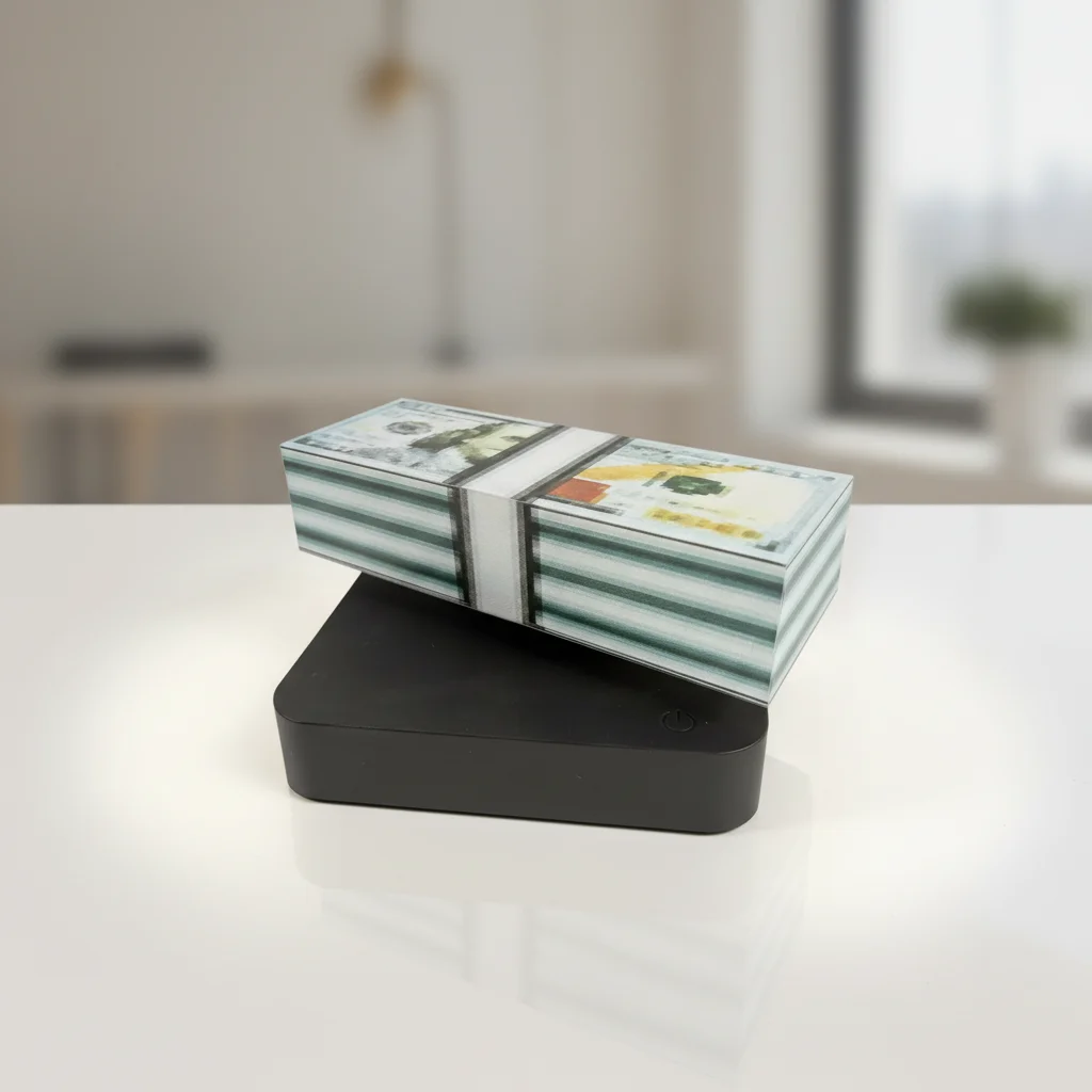 3D Magnetics Levitating Modern Touch Money Lamp Dollar Bill LED Night Light Rotating Base Office Desk Decor Prosperity Gift
3D Magnetics Levitating Modern Touch Money Lamp Dollar Bill LED Night Light Rotating Base Office Desk Decor Prosperity Gift