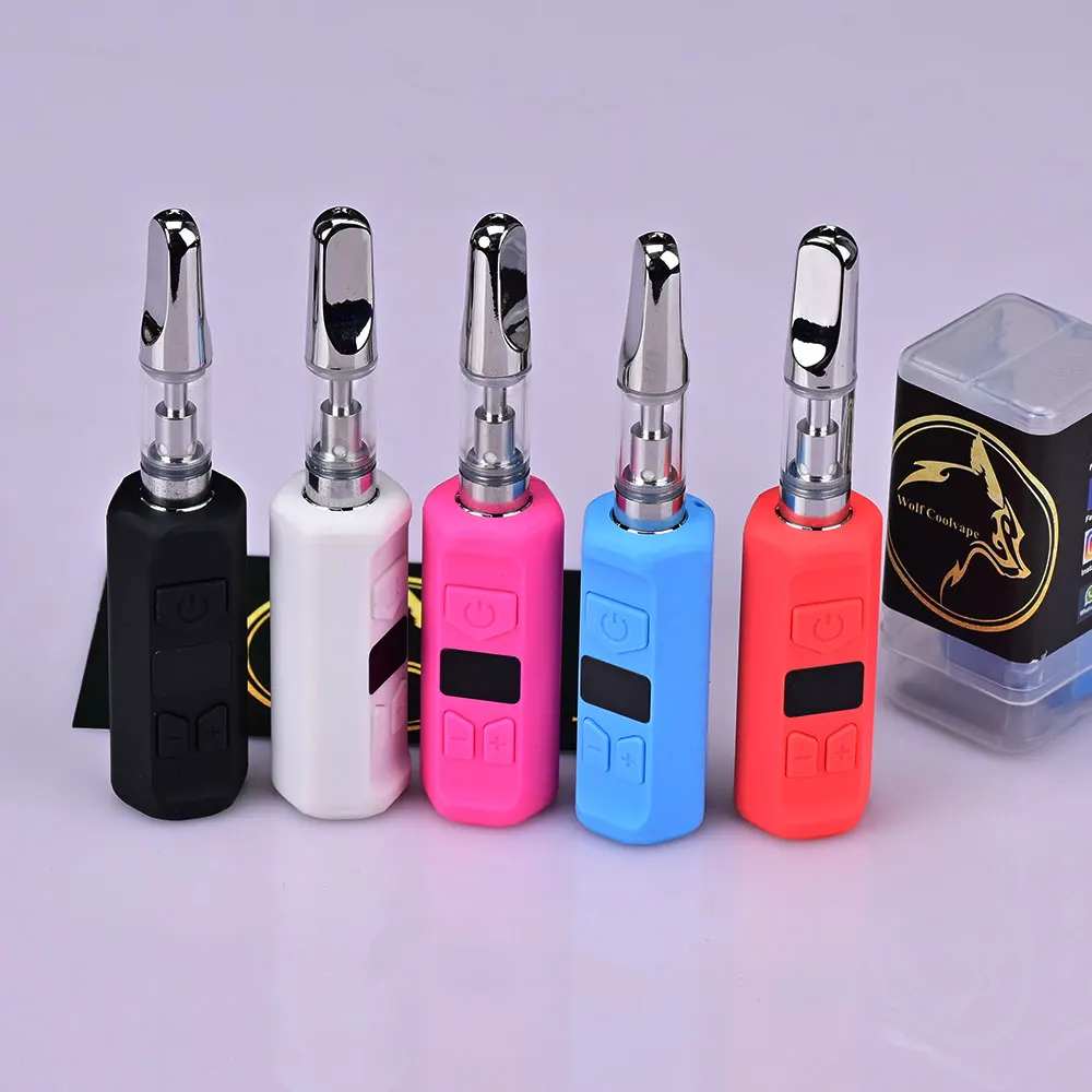 5pcs Wolfcoolvape Vape Pen Battery Adjustable Voltage Vape 0.5ml atomizer 1.8v-4.2V display screen 400mah Preheating Vaporizer
5pcs Wolfcoolvape Vape Pen Battery Adjustable Voltage Vape 0.5ml atomizer 1.8v-4.2V display screen 400mah Preheating Vaporizer