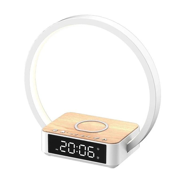Mobile phone wireless charging alarm bedside lamp, multi-function night light
Mobile phone wireless charging alarm bedside lamp, multi-function night light
