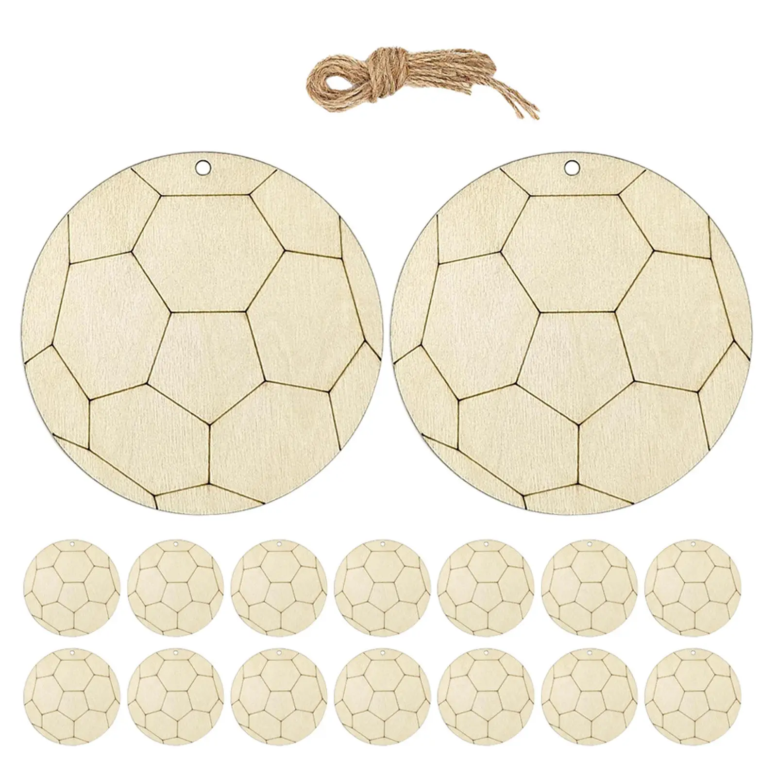 30Pcs Wooden Soccer Ball Cutouts Unfinished Rustic Wood Blanks Safe Smooth Edges Sports Party DIY Decorations Paintable Wood
30Pcs Wooden Soccer Ball Cutouts Unfinished Rustic Wood Blanks Safe Smooth Edges Sports Party DIY Decorations Paintable Wood