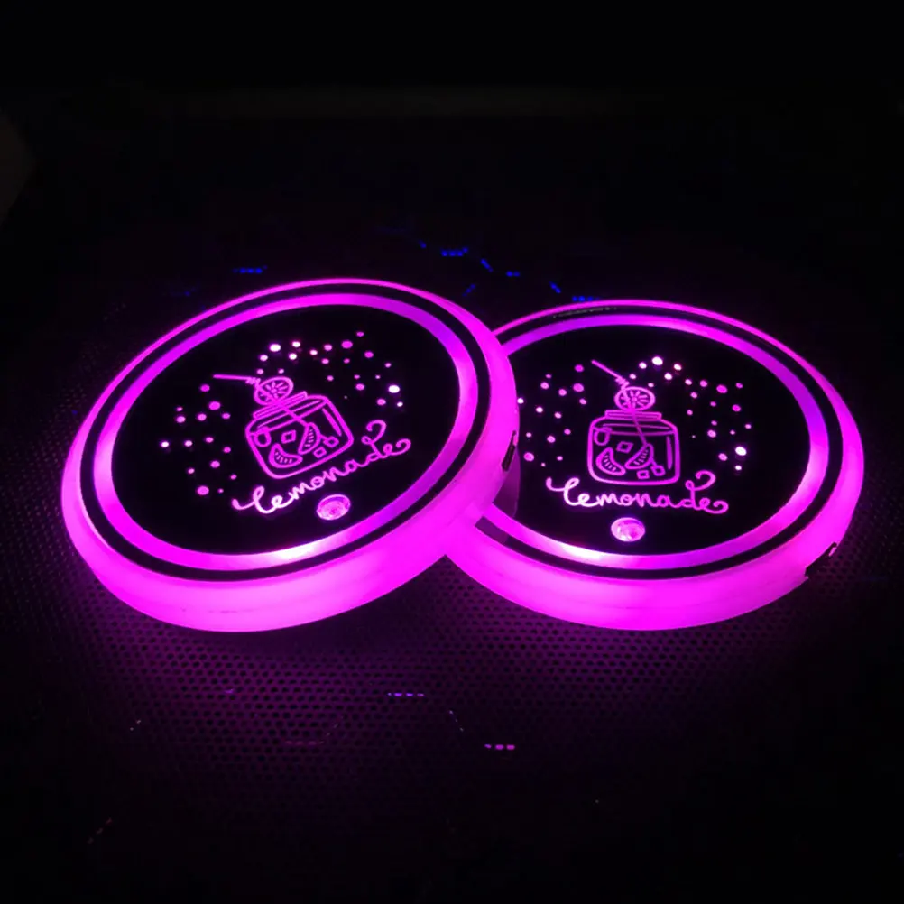 2Pcs Car LED Cup Holder Light Smart Luminous Coaster Multi-Color Switchable Easy Use Atmosphere Lamp Pad Gift for Car
2Pcs Car LED Cup Holder Light Smart Luminous Coaster Multi-Color Switchable Easy Use Atmosphere Lamp Pad Gift for Car