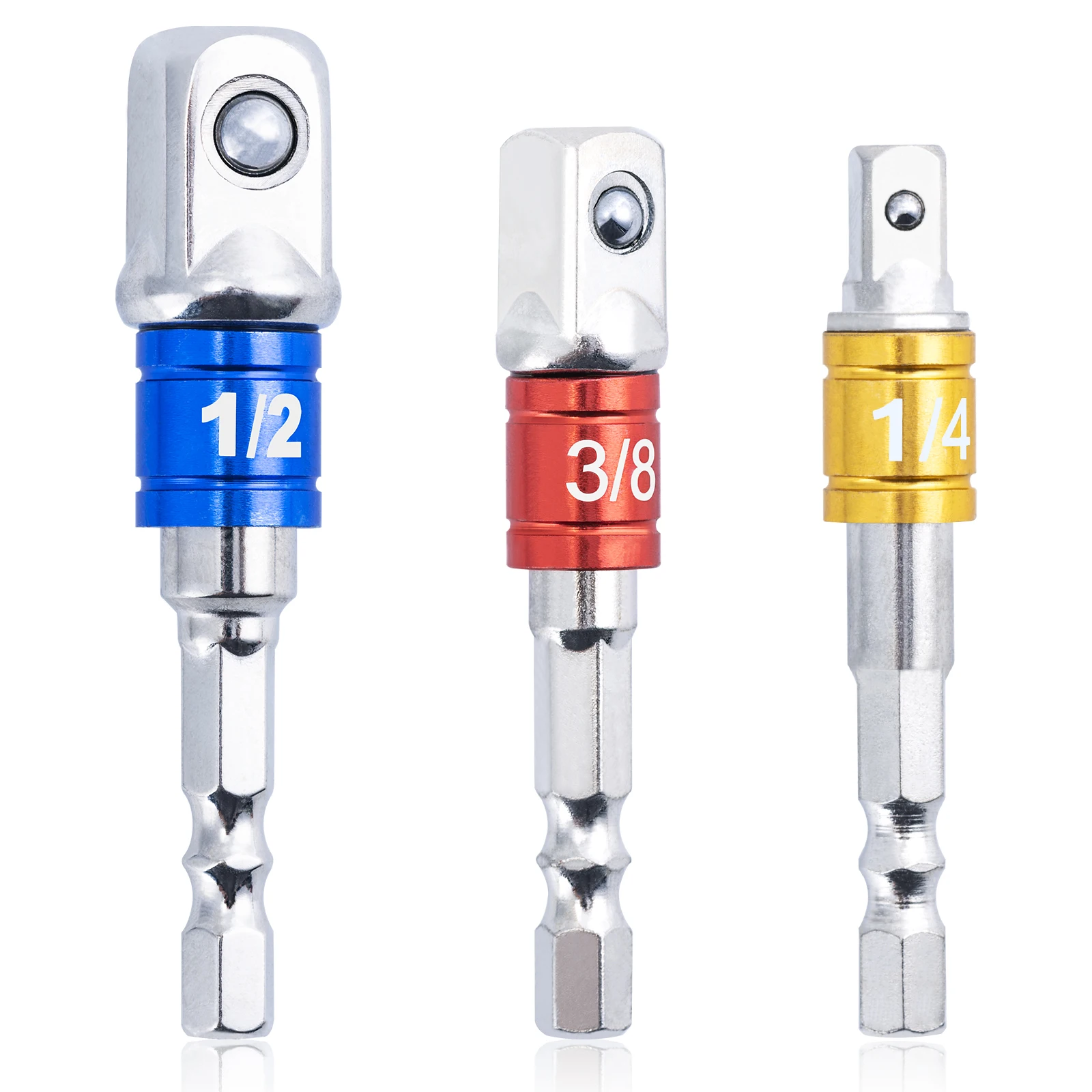 CHANGE MOORE 3 Pcs Grade Socket Adapter/Extension Set Turns Power Drill Into High Speed Nut Driver,1/4-Inch Hex Shank to Drive f
CHANGE MOORE 3 Pcs Grade Socket Adapter/Extension Set Turns Power Drill Into High Speed Nut Driver,1/4-Inch Hex Shank to Drive f