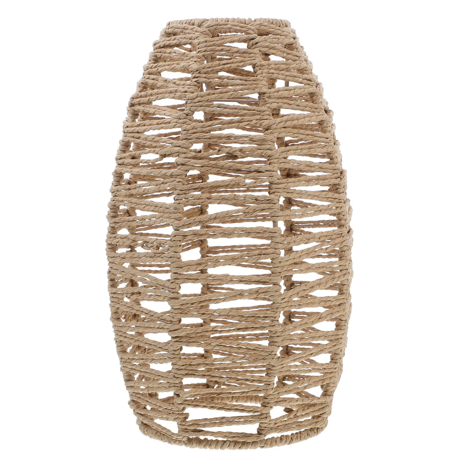 Paper Rope Pendant Lamp Shade Light Brown Handmade Ceiling Fan Bulb Cover Imitation Rattan for Bedroom Living Room Hotel Rustic
Paper Rope Pendant Lamp Shade Light Brown Handmade Ceiling Fan Bulb Cover Imitation Rattan for Bedroom Living Room Hotel Rustic