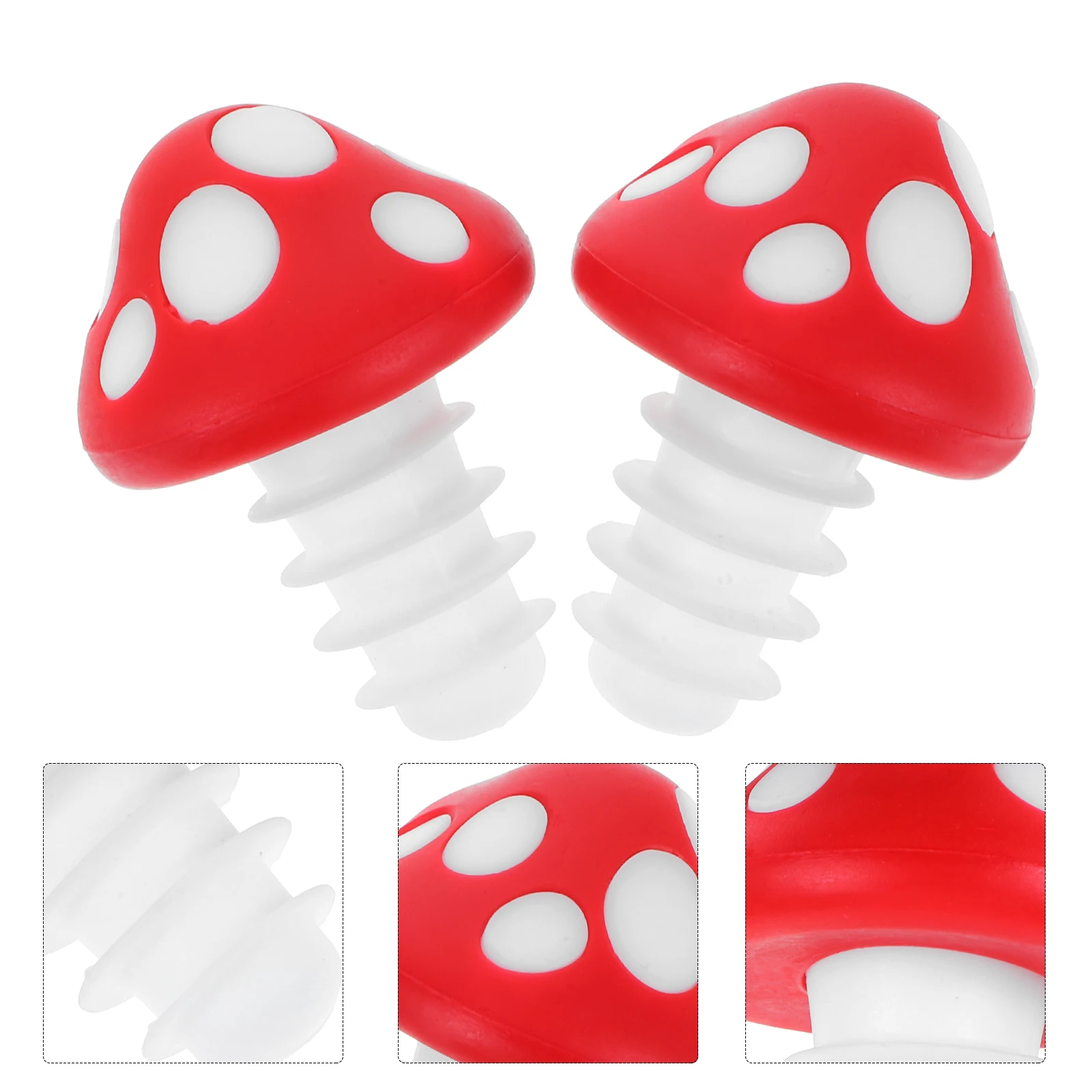 2Pcs Silicone Mushroom Wine Bottle Stopper Airtight Seal for Wine Freshness Keeper Reusable Decorative Plug for Home Bar Party
2Pcs Silicone Mushroom Wine Bottle Stopper Airtight Seal for Wine Freshness Keeper Reusable Decorative Plug for Home Bar Party