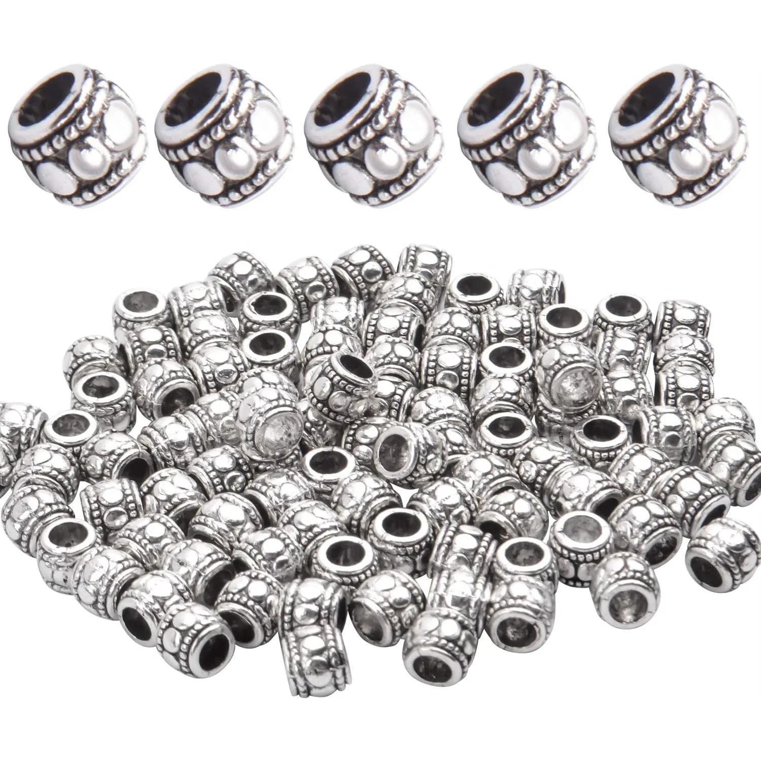 100 шт. тибетские серебряные бусины-разделители с большим отверстием, подвески, полые трубчатые бусины для DIY ожерелья, браслетов
100 шт. тибетские серебряные бусины-разделители с большим отверстием, подвески, полые трубчатые бусины для DIY ожерелья, браслетов