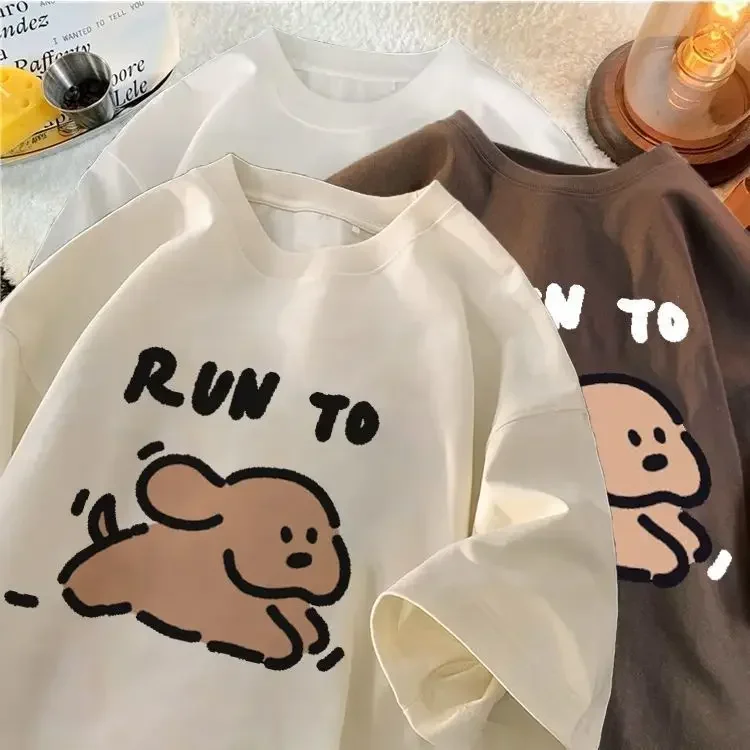 cotton fashionable simple printed dog fashion couple casual half sleeved clothes summer short sleeved T-shirt men and women top
cotton fashionable simple printed dog fashion couple casual half sleeved clothes summer short sleeved T-shirt men and women top