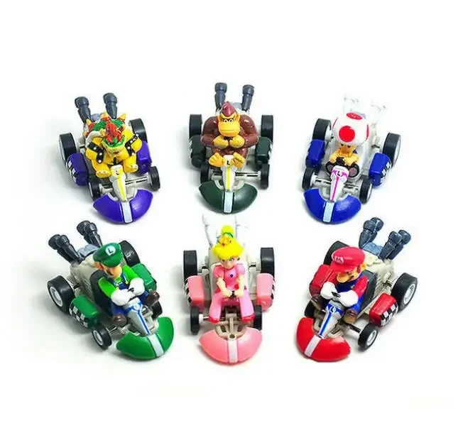 6pcs Super Mario Pvc Pull-back Car Kawaii Doll Model Luigi Toad Action Figures Desktop Ornaments Children's Toys Holiday Gifts
6pcs Super Mario Pvc Pull-back Car Kawaii Doll Model Luigi Toad Action Figures Desktop Ornaments Children's Toys Holiday Gifts