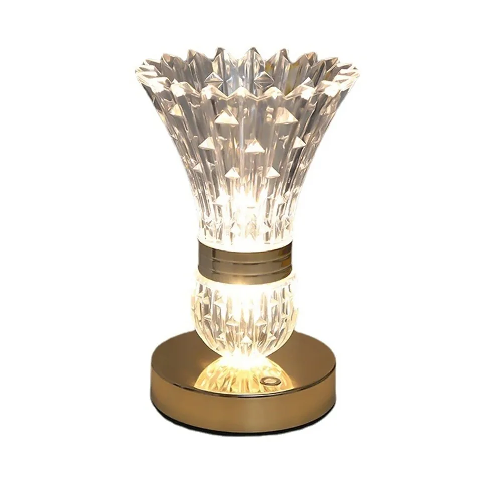 Dimmable Crystal Table Lamp Adjustable Touch Control Acrylic Night Light Vase Design Ornaments LED Desk Lamp Home Decor
Dimmable Crystal Table Lamp Adjustable Touch Control Acrylic Night Light Vase Design Ornaments LED Desk Lamp Home Decor