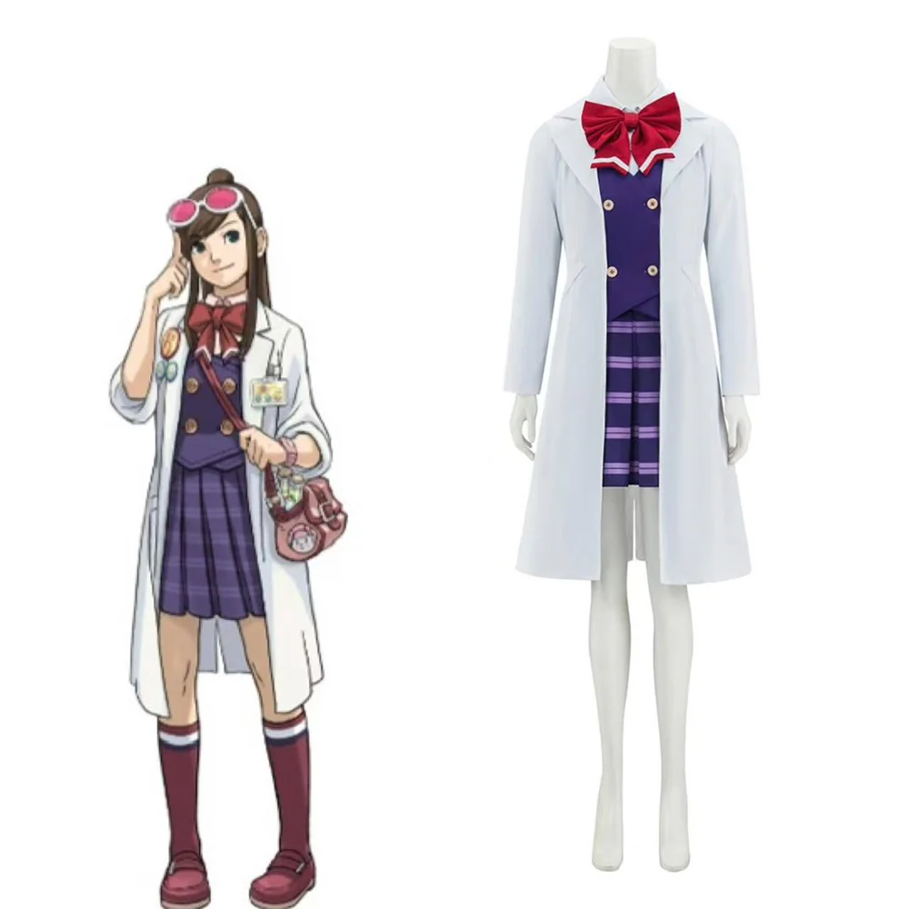 Ace Attorney Ema Skye Косплей Костюм Женская Куртка Жилет Юбка Костюм Хэллоуин Вечеринка Наряд
Ace Attorney Ema Skye Косплей Костюм Женская Куртка Жилет Юбка Костюм Хэллоуин Вечеринка Наряд