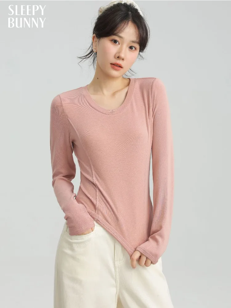Sweet Korean Slim Fit Long Sleeve Round Neck T-Shirt Casual Autumn Basic Top Soft Stretch Undershirt Versatile Chic Outfit Women
Sweet Korean Slim Fit Long Sleeve Round Neck T-Shirt Casual Autumn Basic Top Soft Stretch Undershirt Versatile Chic Outfit Women