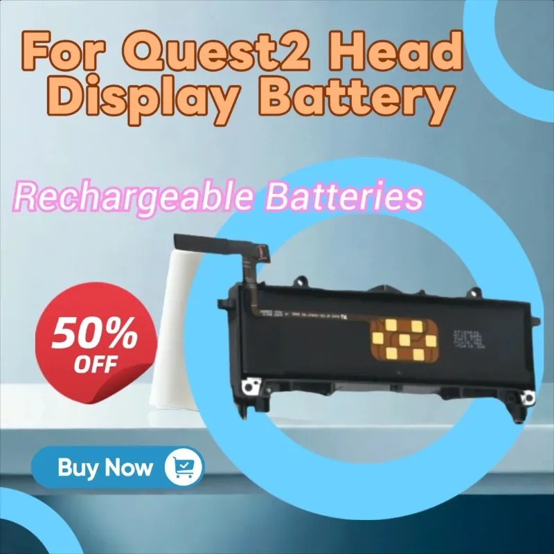 High Quality New Head Display Rechargeable Battery for Oculus Quest2/Quest3 VR Glasses Helmet Battery
High Quality New Head Display Rechargeable Battery for Oculus Quest2/Quest3 VR Glasses Helmet Battery