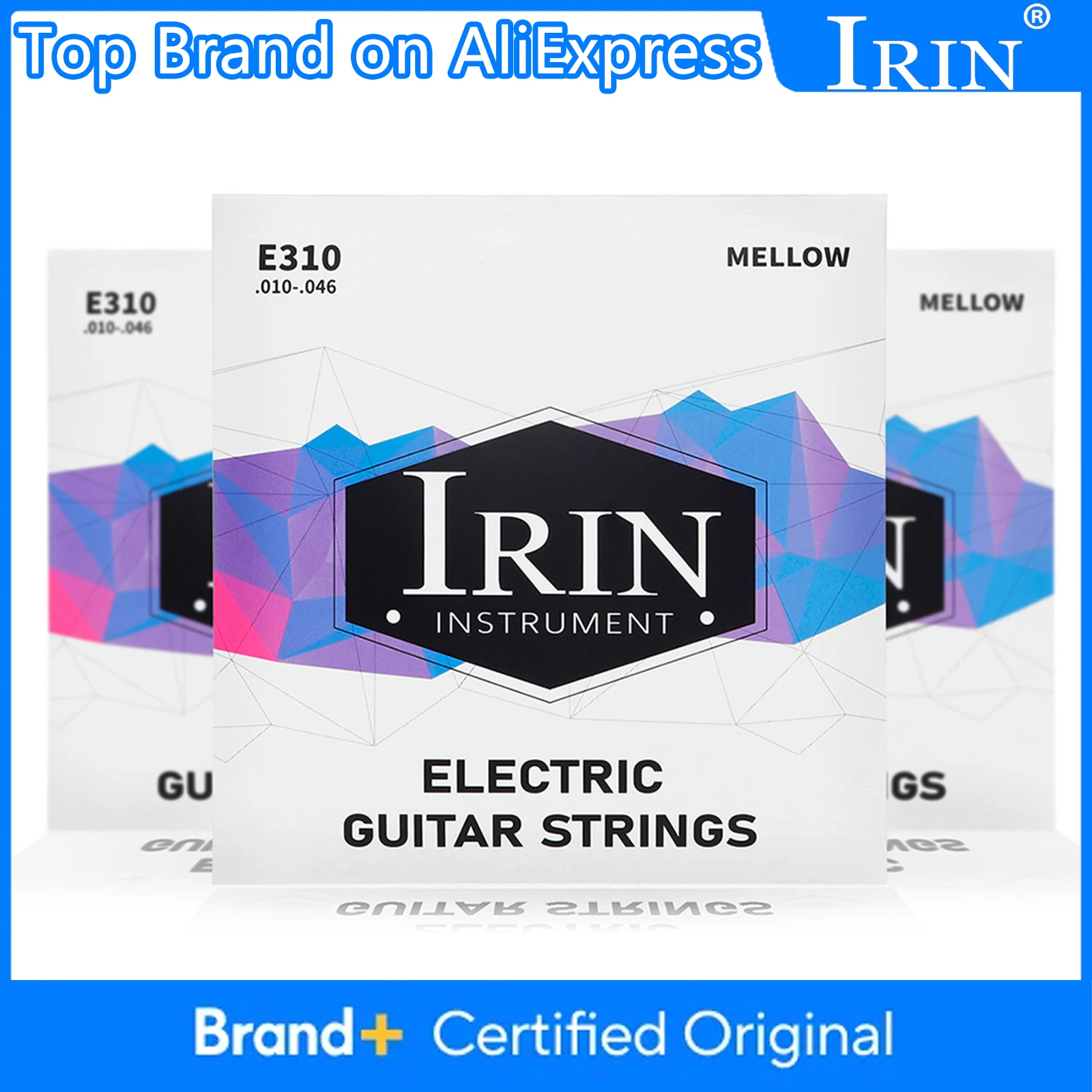 IRIN E310 Electric Guitar Strings Hexagonal Alloy High Carbon Steel Core Six-String Guitarra Strings Guitar Parts & Accessories
IRIN E310 Electric Guitar Strings Hexagonal Alloy High Carbon Steel Core Six-String Guitarra Strings Guitar Parts & Accessories