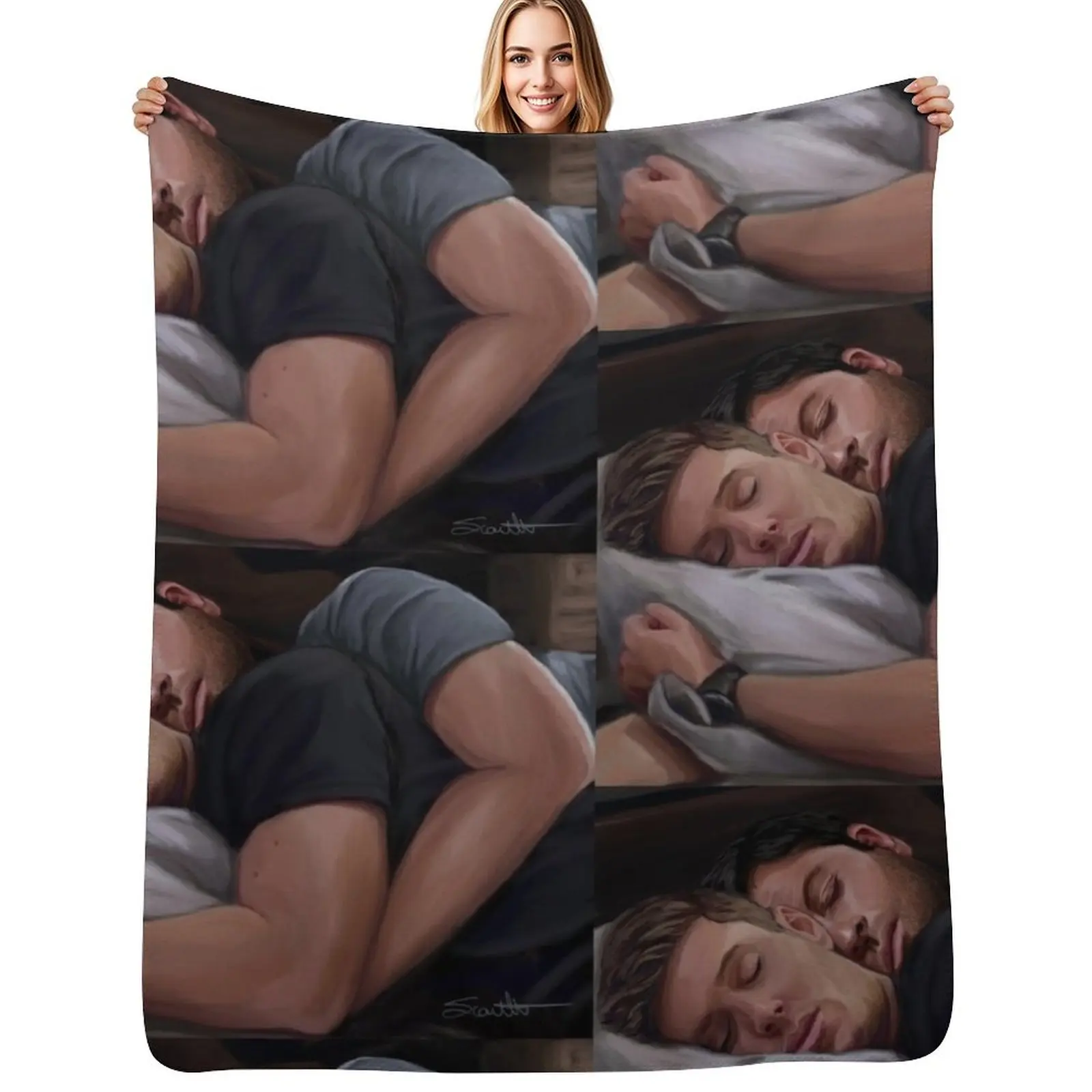 Destiel Cuddles 2 Throw Blanket Durable Warm Blanket for Daily Home Use
Destiel Cuddles 2 Throw Blanket Durable Warm Blanket for Daily Home Use