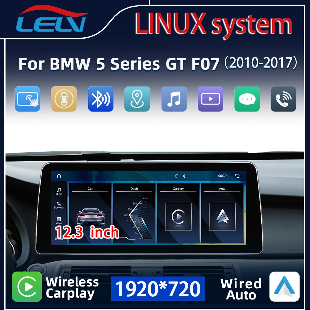 Wireless Carplay Android Auto car radio 12.3inch For BMW 5 Series F07 GT CIC NBT Linux System Car Player Video Multimedia BT
Wireless Carplay Android Auto car radio 12.3inch For BMW 5 Series F07 GT CIC NBT Linux System Car Player Video Multimedia BT