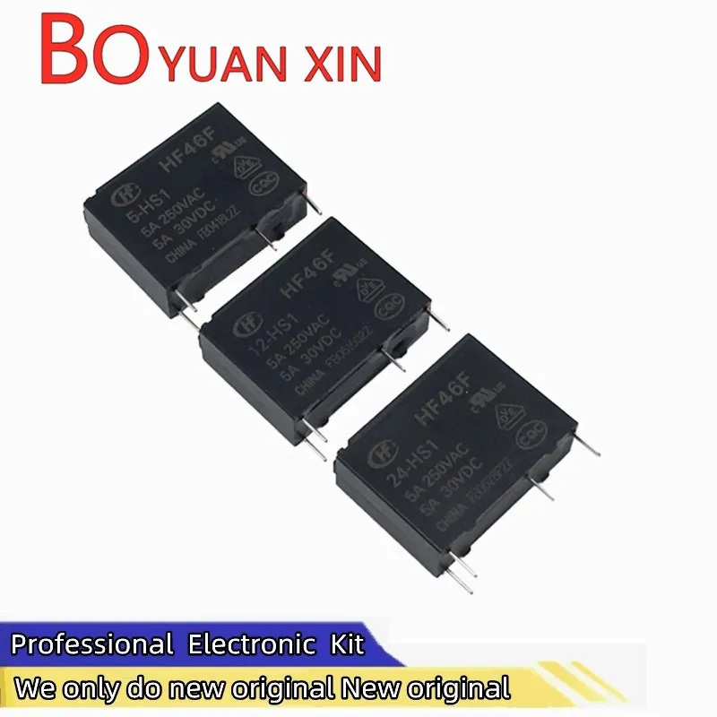 Новые оригинальные реле HF46F-005-HS1 HF46F-012-HS1 HF46F-024-HS1 5 В 12 В 24 В 5 А 250 В переменного тока H.F реле HS1T
Новые оригинальные реле HF46F-005-HS1 HF46F-012-HS1 HF46F-024-HS1 5 В 12 В 24 В 5 А 250 В переменного тока H.F реле HS1T
