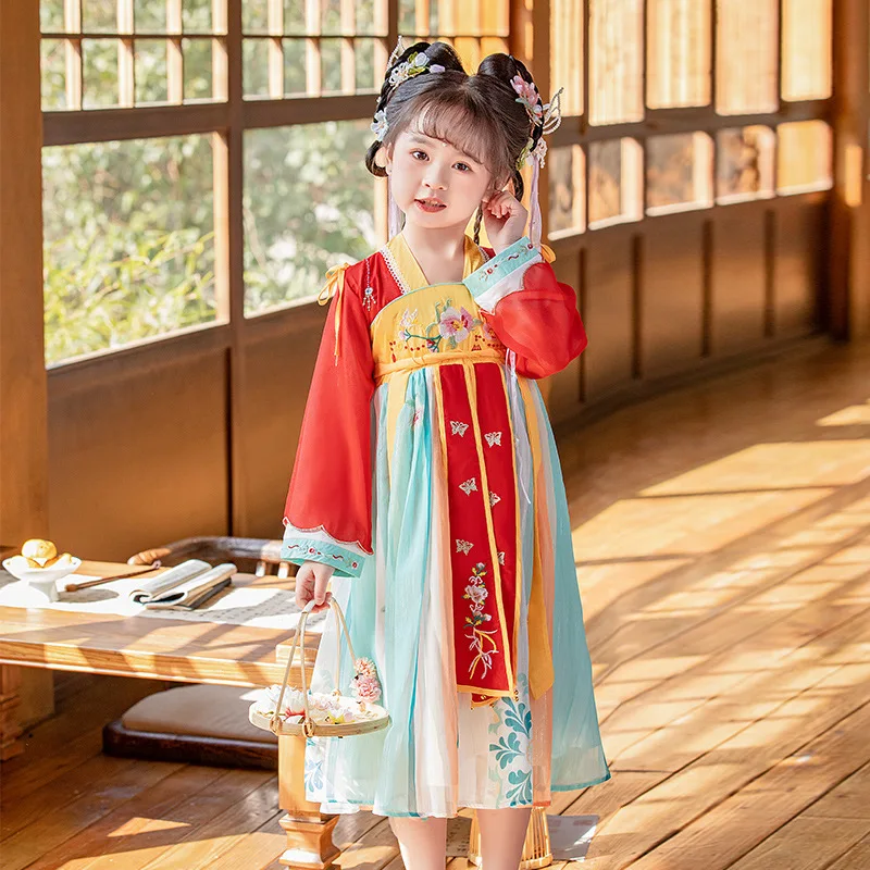 Girls Ancient Princess Cosplay Floral Embroidery Dress Chinese Style Children Hanfu Kids Folk Dance Costumes
Girls Ancient Princess Cosplay Floral Embroidery Dress Chinese Style Children Hanfu Kids Folk Dance Costumes