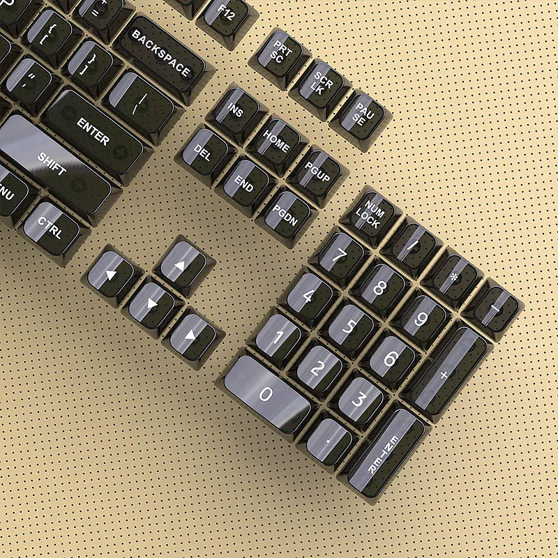 119 Keys Ice Black Artisan Crystal Keycaps Clear Transparent PC Keycaps OEM Profile UV Printing for MX Switches Gaming Keyboard
119 Keys Ice Black Artisan Crystal Keycaps Clear Transparent PC Keycaps OEM Profile UV Printing for MX Switches Gaming Keyboard