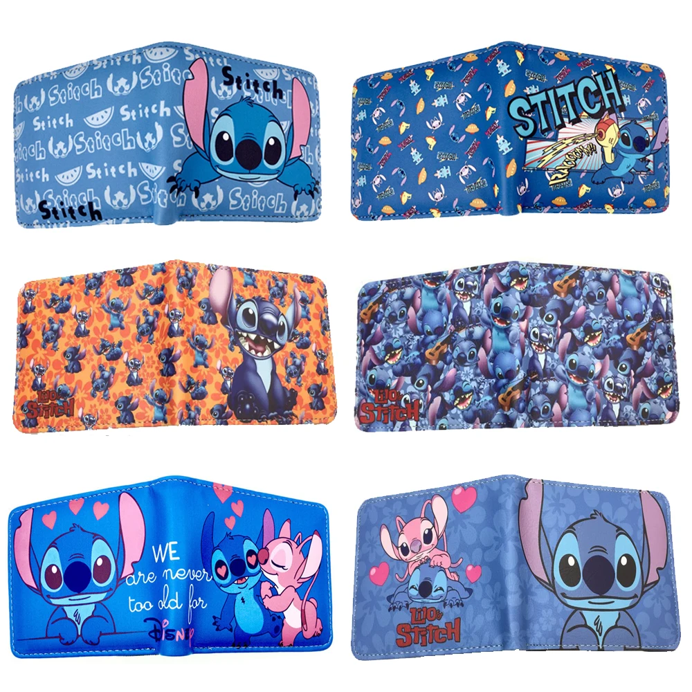Cute Cartoon Stitch PU Leather Wallets Classic Animation Roles Multiple Styles Simple Convenient Money and Card Purse Kids Gifts
Cute Cartoon Stitch PU Leather Wallets Classic Animation Roles Multiple Styles Simple Convenient Money and Card Purse Kids Gifts