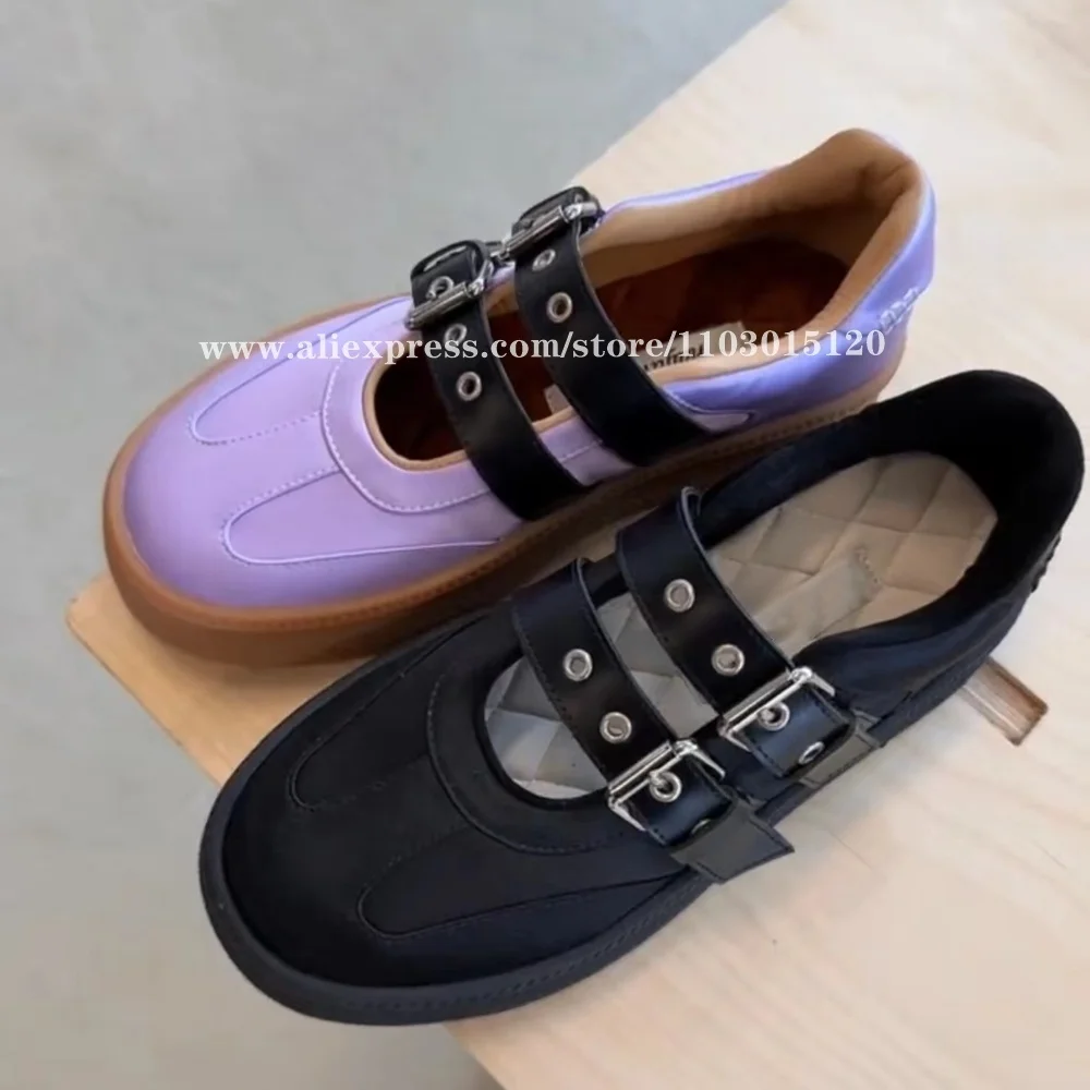 Mixed Color Belt Buckle Strap Shallow Mary Jane Shoes 2024 NEW INS Fashion Sport Flats Round Toe Platform Retro Casual Shoes
Mixed Color Belt Buckle Strap Shallow Mary Jane Shoes 2024 NEW INS Fashion Sport Flats Round Toe Platform Retro Casual Shoes