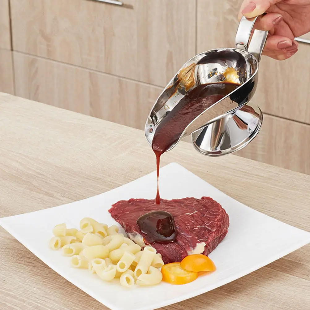 2Pcs Stainless Steel Sauce Boat for Steak Tomato Salad Dressing Dispenser Multifunctional Food Serving Cup Restaurant Kitchen
2Pcs Stainless Steel Sauce Boat for Steak Tomato Salad Dressing Dispenser Multifunctional Food Serving Cup Restaurant Kitchen