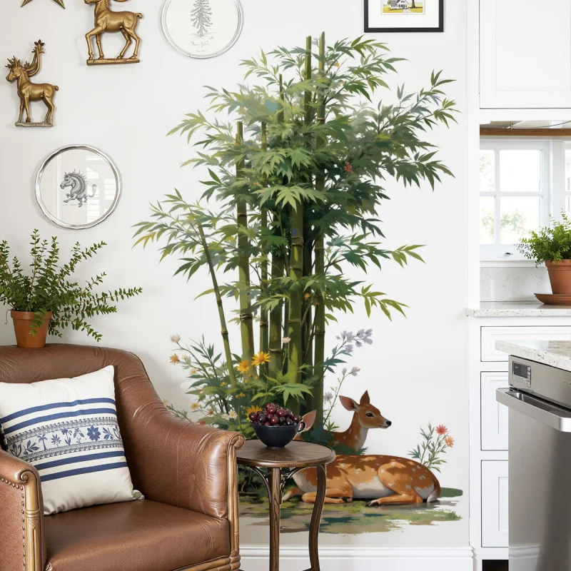 Forest Deer Sofa Background Wallpaper Wall Decoration Sticker Bedroom Plant Wall Stickers Self-Adhesive Removable
Forest Deer Sofa Background Wallpaper Wall Decoration Sticker Bedroom Plant Wall Stickers Self-Adhesive Removable