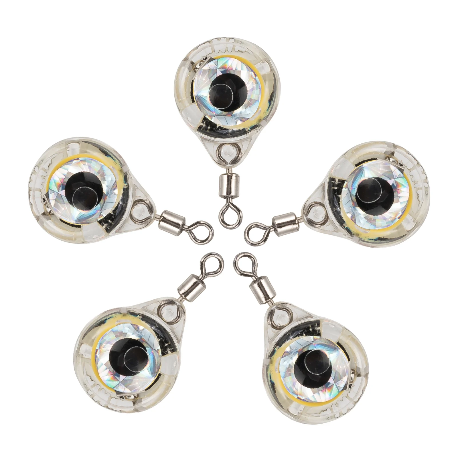 5pcs Mini LED Light Fishing Lure Deep Drop Eye Shape Underwater Fish Attractant Bait Flasher Luminous Lure Squid Fishing
5pcs Mini LED Light Fishing Lure Deep Drop Eye Shape Underwater Fish Attractant Bait Flasher Luminous Lure Squid Fishing