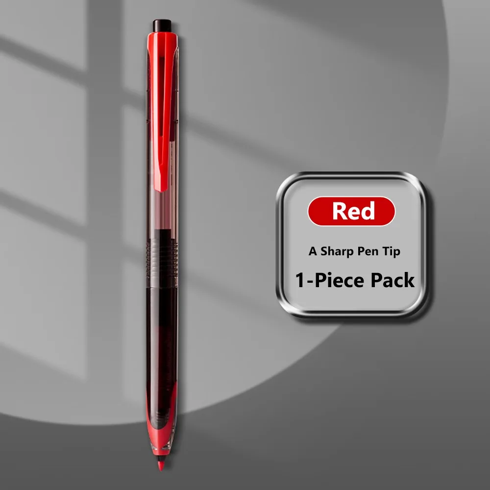 Minimalist Black/Red Ink Gel Pen Quick Drying Press Type Sign Pen 0.5mm Tip Neutral Pen Back To School Gift
Minimalist Black/Red Ink Gel Pen Quick Drying Press Type Sign Pen 0.5mm Tip Neutral Pen Back To School Gift