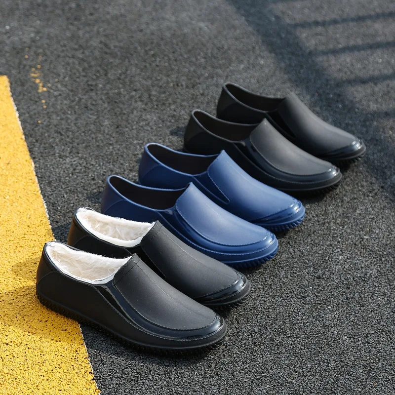 Men's Short Tube Rain Boots Waterproof Anti-slip Wear-resistant Kitchen Rubber Shoes Low Cut Work Shoes Durable Men's Footwear
Men's Short Tube Rain Boots Waterproof Anti-slip Wear-resistant Kitchen Rubber Shoes Low Cut Work Shoes Durable Men's Footwear