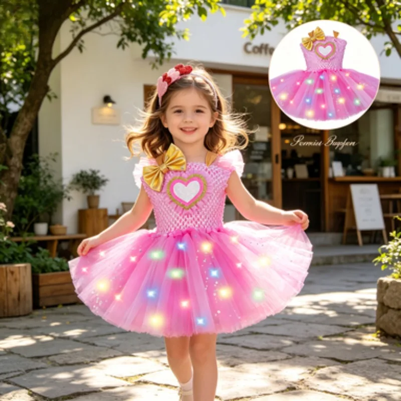 Girls' LED Light-Up Tulle Tutu Dress Set, Kids' Clothes for Birthdays, Halloween, Christmas, Princess Parties and Performances
Girls' LED Light-Up Tulle Tutu Dress Set, Kids' Clothes for Birthdays, Halloween, Christmas, Princess Parties and Performances