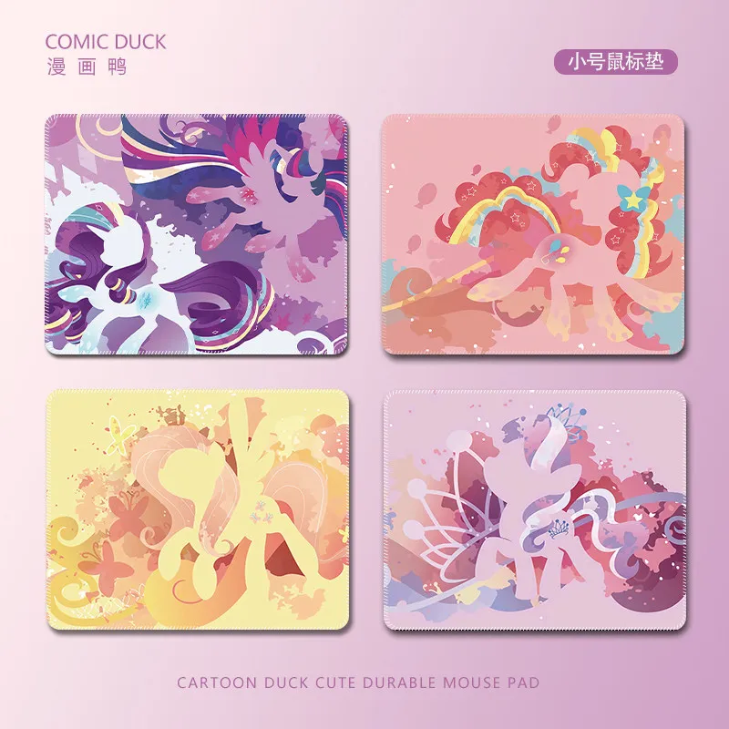 Маленький коврик для мыши Little Pony с милым дизайном Mane 6, пастельный, эстетичный, с противоскользящими прошитыми краями, портативный настольный коврик для студентов
Маленький коврик для мыши Little Pony с милым дизайном Mane 6, пастельный, эстетичный, с противоскользящими прошитыми краями, портативный настольный коврик для студентов