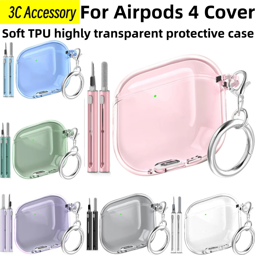 Funda для airpods 4 USB-C (2024) чехол для airpods, мягкий высокопрозрачный защитный чехол из ТПУ для airpods 4th, чехол Funda
Funda для airpods 4 USB-C (2024) чехол для airpods, мягкий высокопрозрачный защитный чехол из ТПУ для airpods 4th, чехол Funda