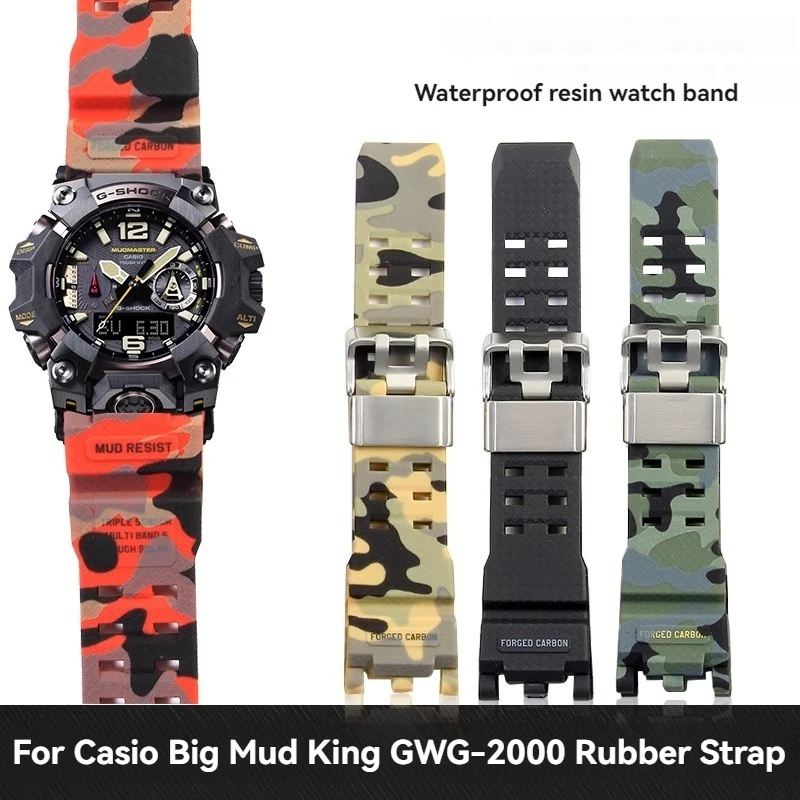 For Casio Big Mud King Second Generation Resin Strap GWG2000 GWG-2000 2040 Waterproof Sports Rubber Bracelet Wristband with Tool
For Casio Big Mud King Second Generation Resin Strap GWG2000 GWG-2000 2040 Waterproof Sports Rubber Bracelet Wristband with Tool