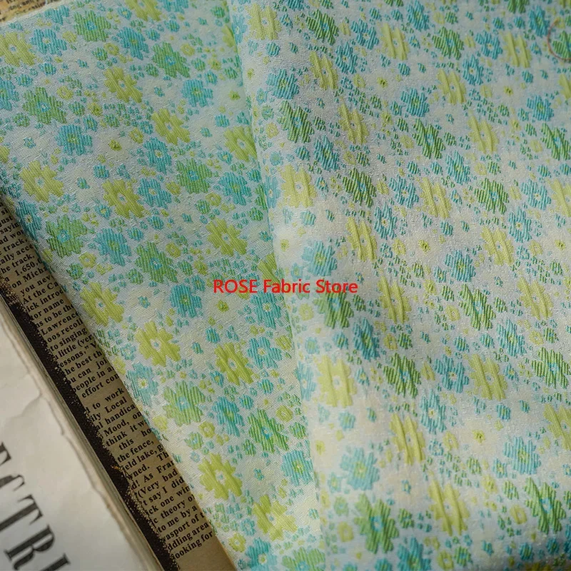 1 meter Mint Green Embossed Small Floral Jacquard Fabric Retro Women's Flower Dress Diy Sewing Fabric
1 meter Mint Green Embossed Small Floral Jacquard Fabric Retro Women's Flower Dress Diy Sewing Fabric