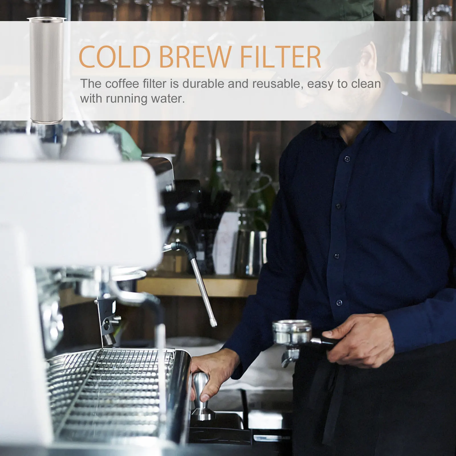 Coffee Filter Stainless Steel Cold Brew Reusable Infuser Compact Lightweight Mason Jars Ice Coffee Maker Kitchen Barware
Coffee Filter Stainless Steel Cold Brew Reusable Infuser Compact Lightweight Mason Jars Ice Coffee Maker Kitchen Barware