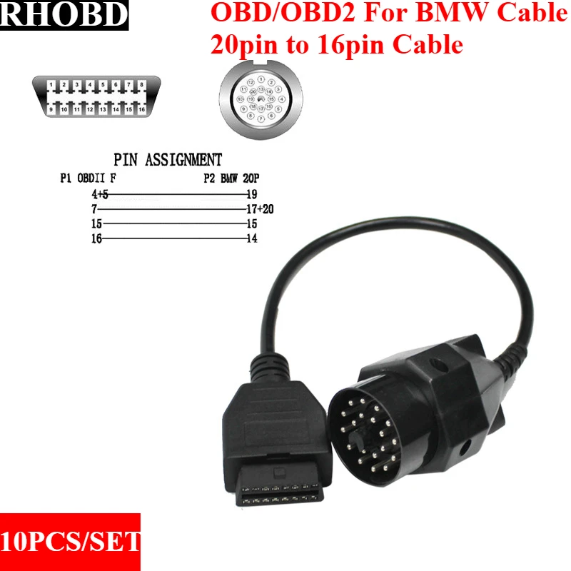 10 шт./компл. Внешняя торговля популярный адаптер OBD OBDII подходит для BMW 20-контактный к OBD2 16-контактный соединительный провод диагностический инструмент кабель
10 шт./компл. Внешняя торговля популярный адаптер OBD OBDII подходит для BMW 20-контактный к OBD2 16-контактный соединительный провод диагностический инструмент кабель
