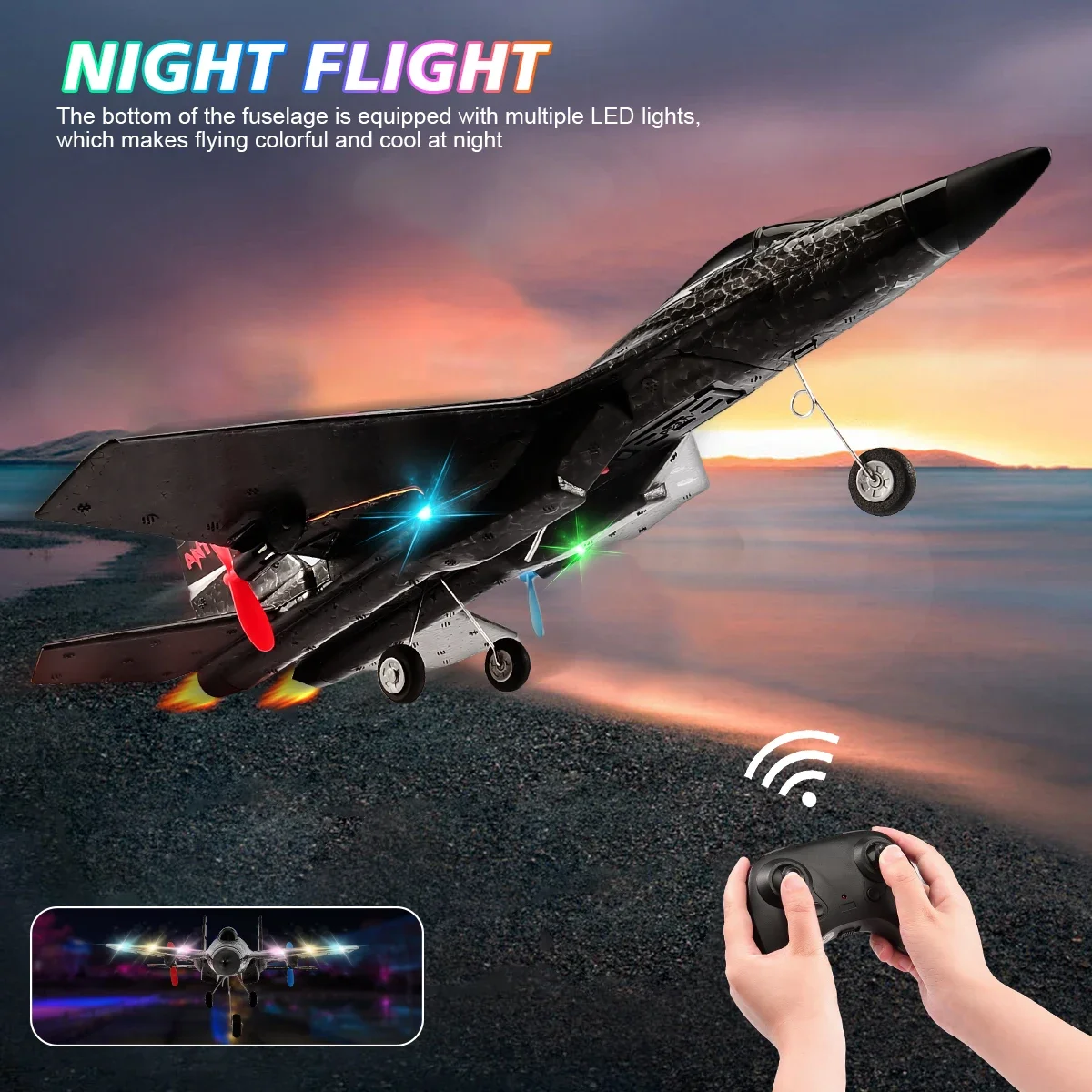 hot SU27 RC Plane 2.4G 2CH Remote Control Flying Glider With LED Lights EPP Foam Airplane Toys For Children Gifts
hot SU27 RC Plane 2.4G 2CH Remote Control Flying Glider With LED Lights EPP Foam Airplane Toys For Children Gifts