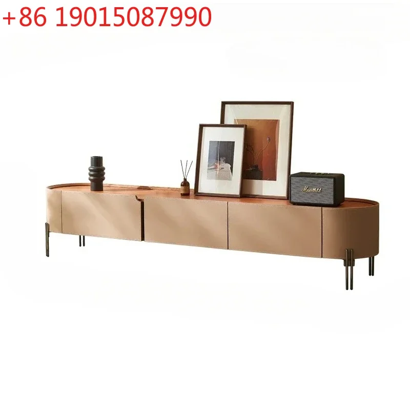 Italian Affordable TV Cabinet and Tea Table Combination Small Apartment Modern Film and Television Cabinet Saddle Leather
Italian Affordable TV Cabinet and Tea Table Combination Small Apartment Modern Film and Television Cabinet Saddle Leather
