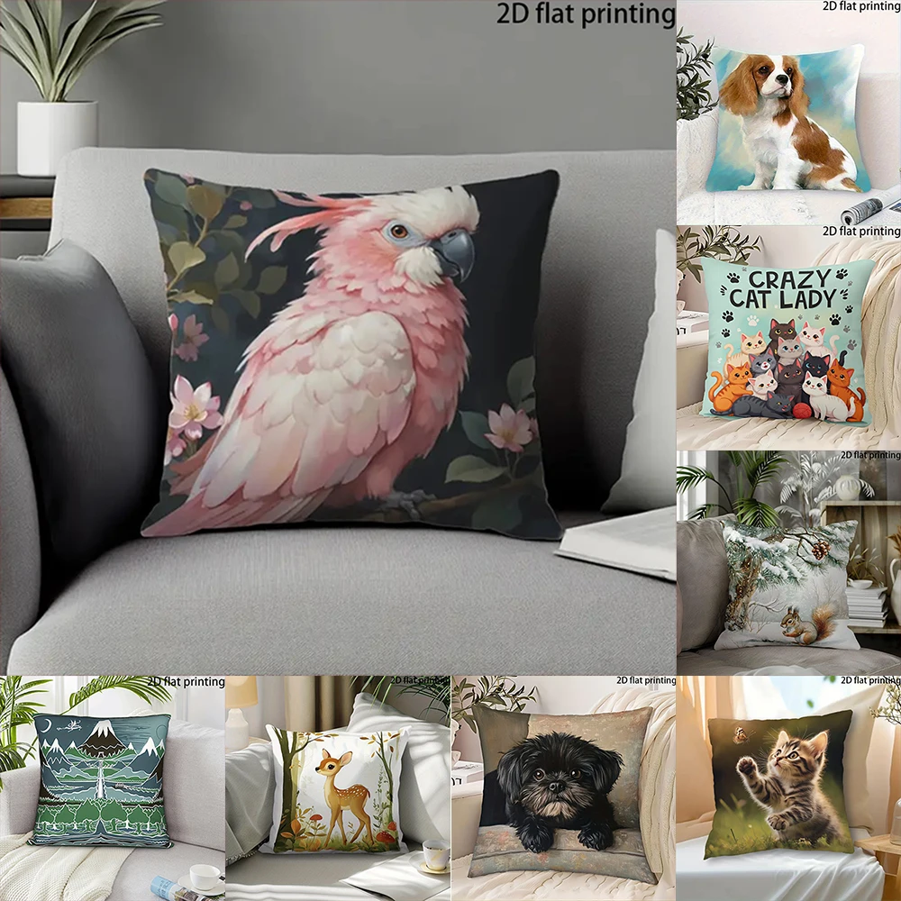 2D Flat-1PC Cute Animal Print Pillow Covers , , Suitable for living room and bedroom decoration cushion covers.
2D Flat-1PC Cute Animal Print Pillow Covers , , Suitable for living room and bedroom decoration cushion covers.